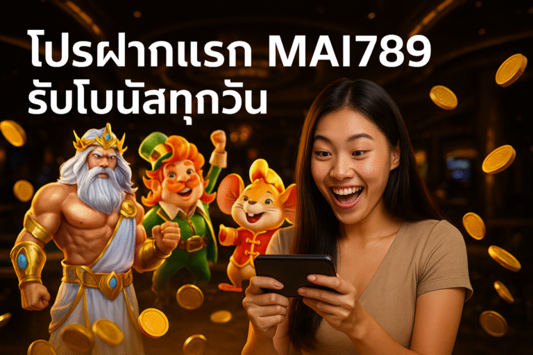 โปรฝากแรก MAI789 รับโบนัสทุกวัน