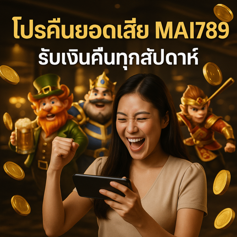 โปรคืนยอดเสีย MAI789 รับเงินคืนทุกสัปดาห์
