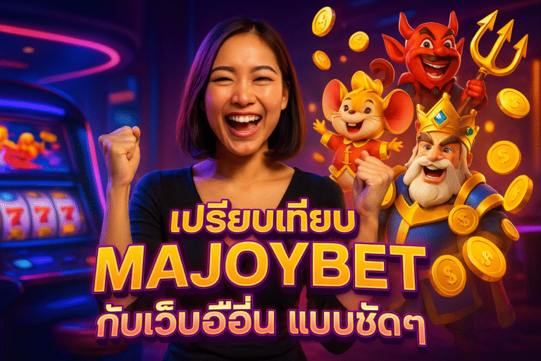 เปรียบเทียบ MAJOYBET กับเว็บอื่น แบบชัดๆ
