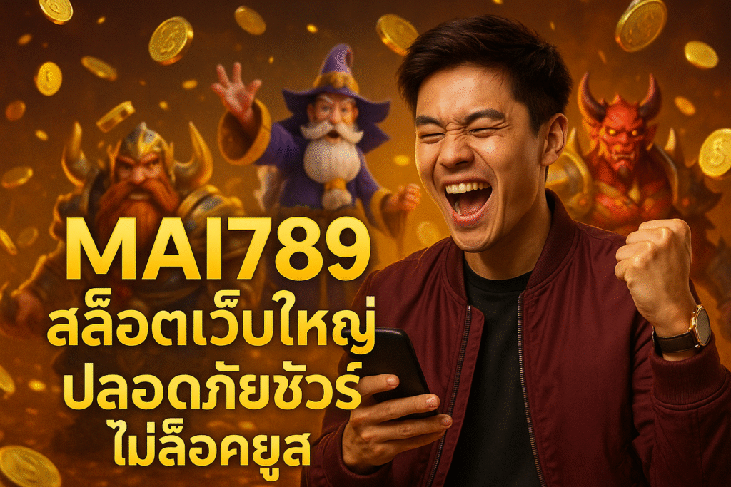 MAI789 สล็อตเว็บใหญ่ ปลอดภัยชัวร์ ไม่ล็อคยูส